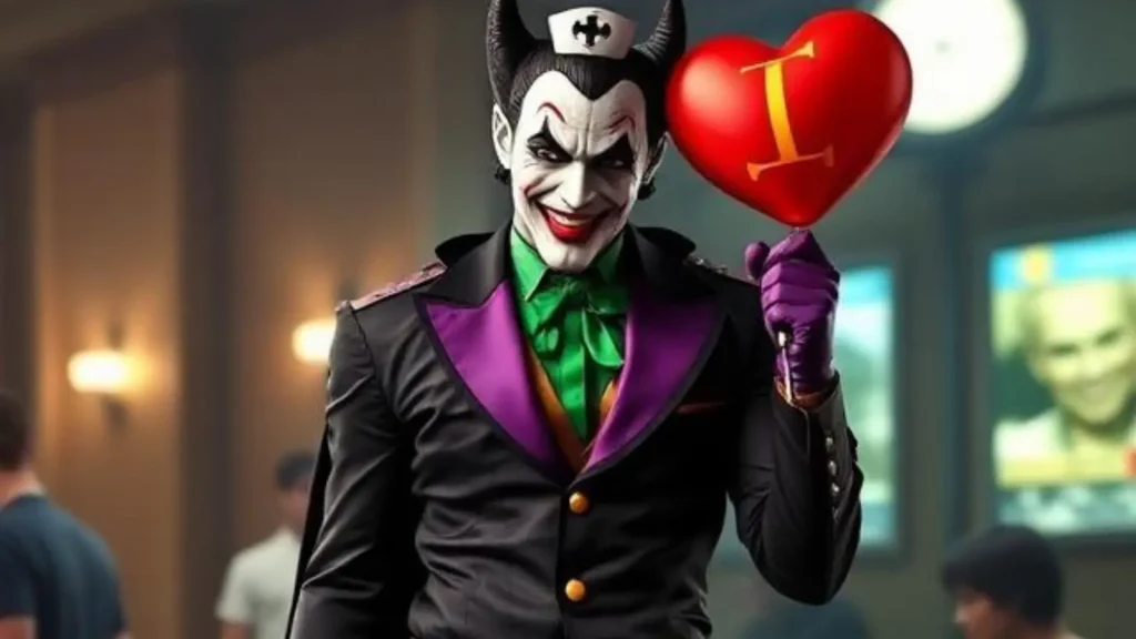batman joker nurse costume