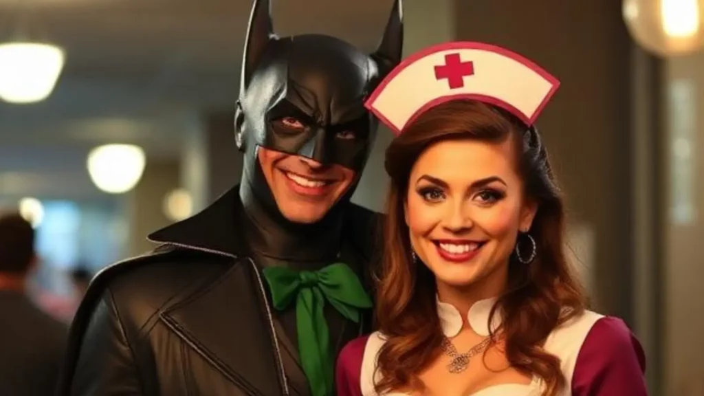 batman joker nurse costume