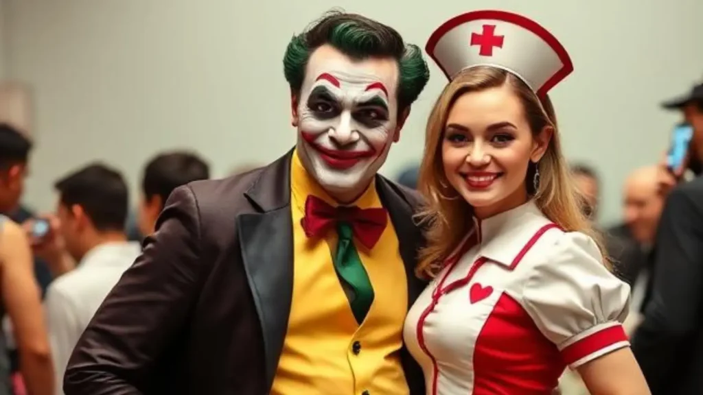 batman joker nurse costume