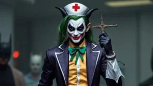 batman joker nurse costume